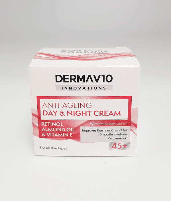 Derma V10 Anti Ageing Day And Night Cream 45Plus 50ml - Afro Hair Boutique