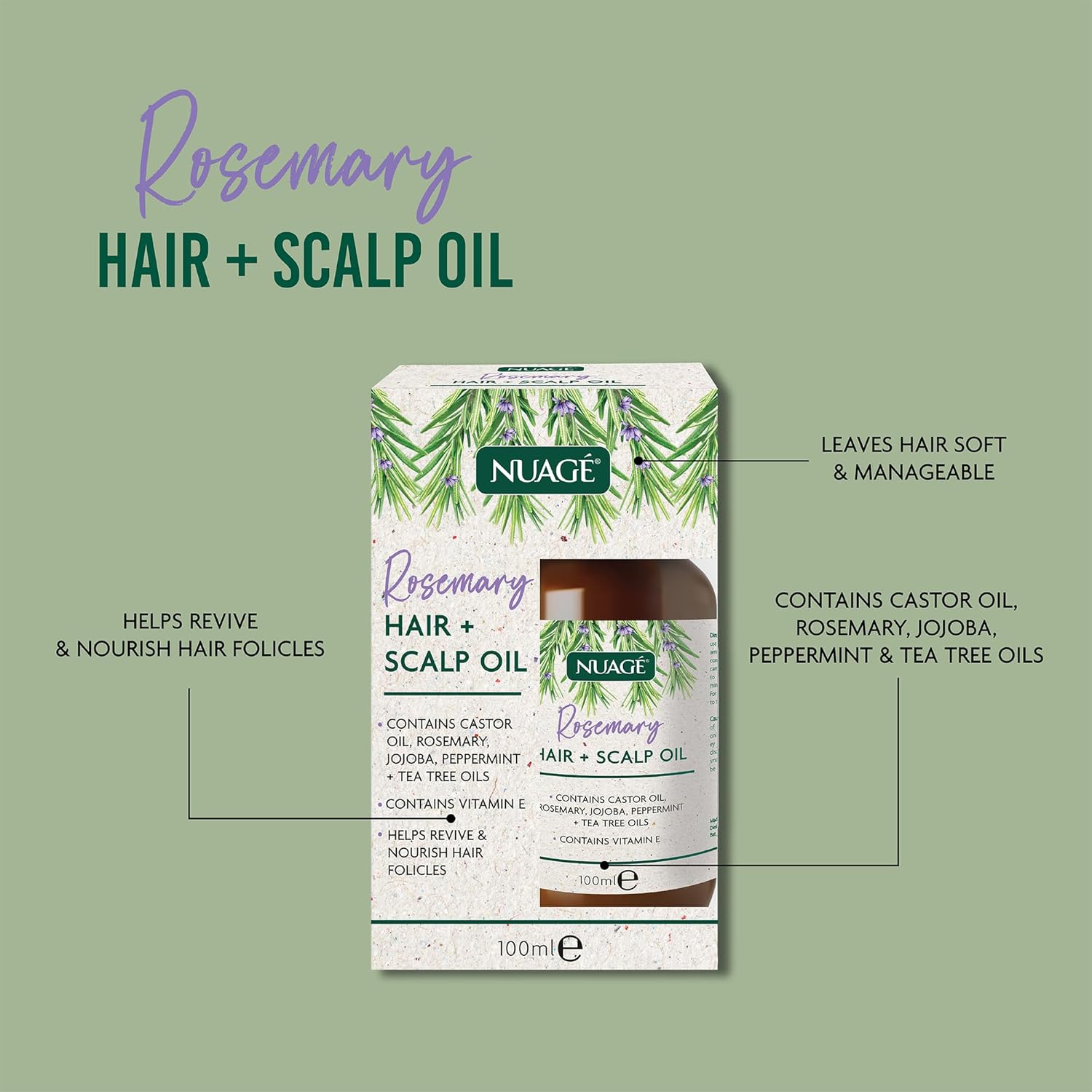 Nuage Rosemary Hair And Scalp Oil 100ml