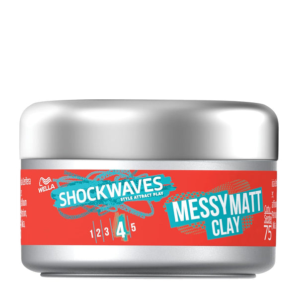 Wella Shockwaves Messy Matt 4 Clay 75ml