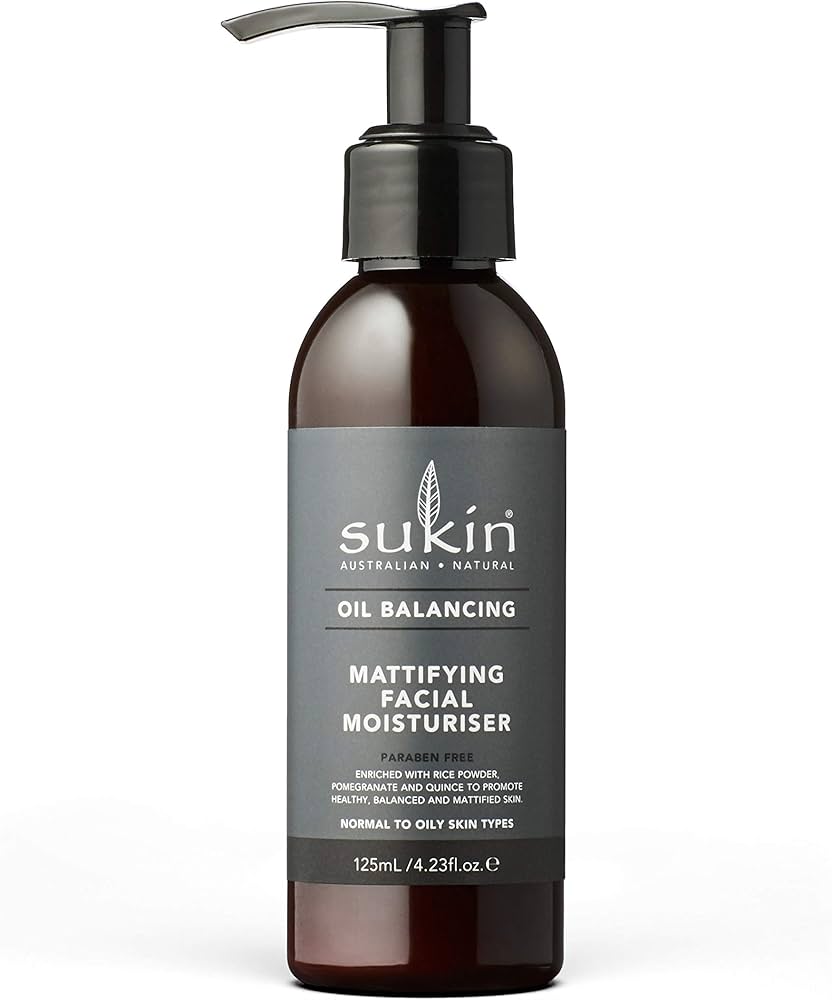 Sukin Australian Natural Skincare Oil Balancing Mattifying Facial Moisturiser 125ml