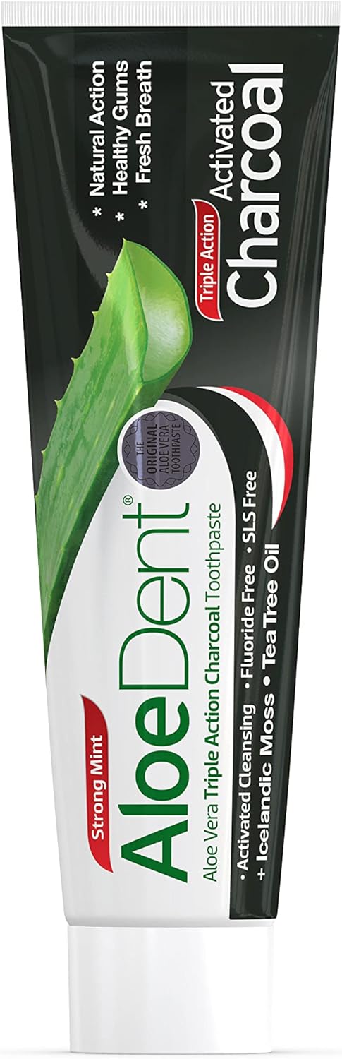 Aloe Dent Charcoal Toothpaste 100ml - Afro Hair Boutique