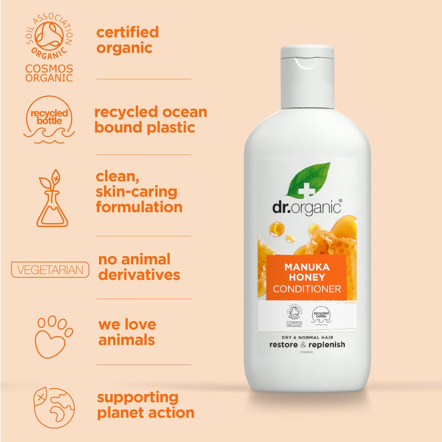 Dr Organic Restore And Replenish Manuka Honey Conditioner 265ml