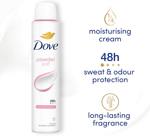 Dove Powder Soft 48H Anti Perspirant Spray 200ml