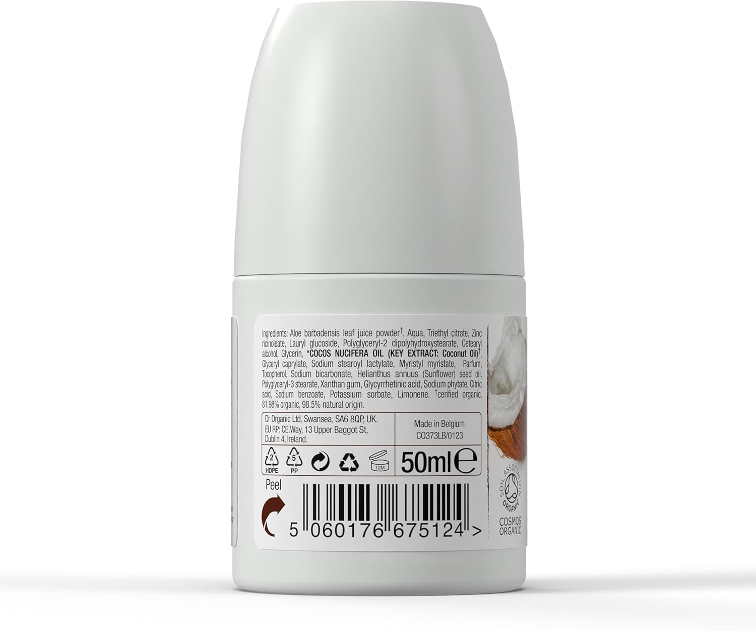Dr Organic Organic Coconut Oil Deodorant 50ml