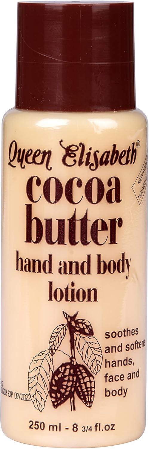 Queen Elisabeth Cocoa Butter Hand And Body Lotion 250ml / 400ml / 800ml - Afro Hair Boutique