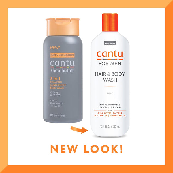 Cantu Men 2 In 1 Hair And Body Wash 400ml - Afro Hair Boutique