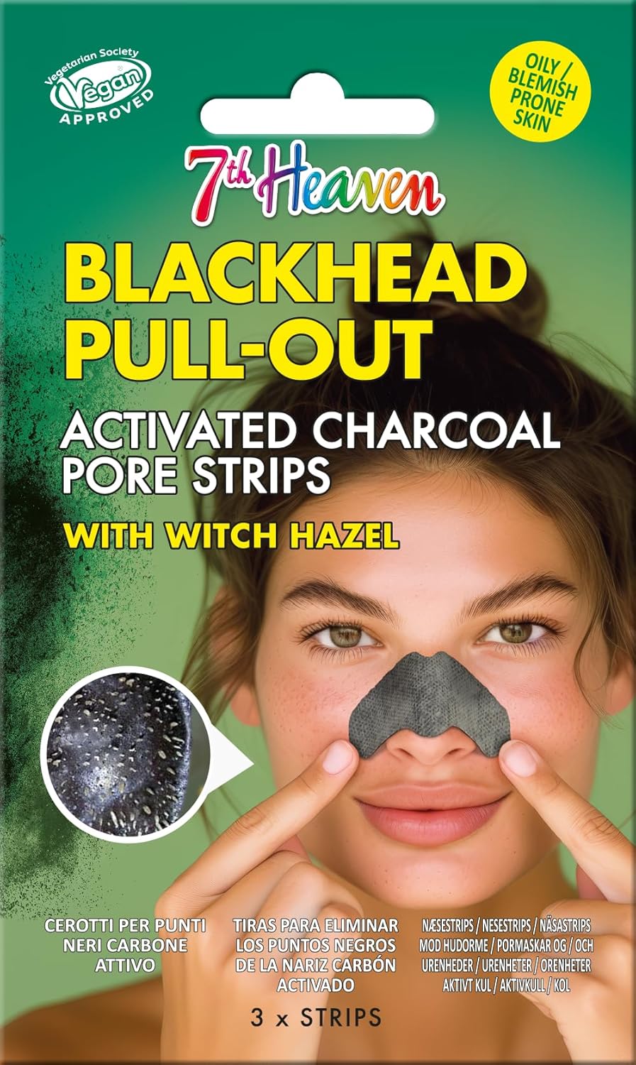 Montagne Jeunesse 7Th Heaven Blackhead Pull Out Charcoal Pore Strips