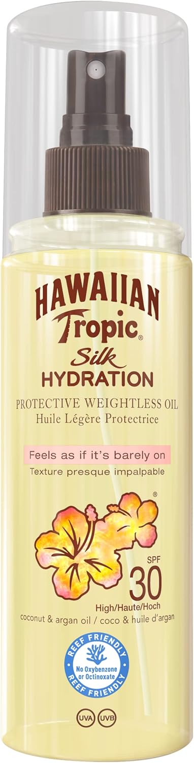 Hawaiian Tropic Silk Hydration Protective Weightless Oil SPF30 150ml