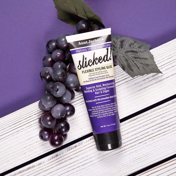 Aunt Jackie's Grapeseed Slicked Flexible Styling Glue 114g - Afro Hair Boutique