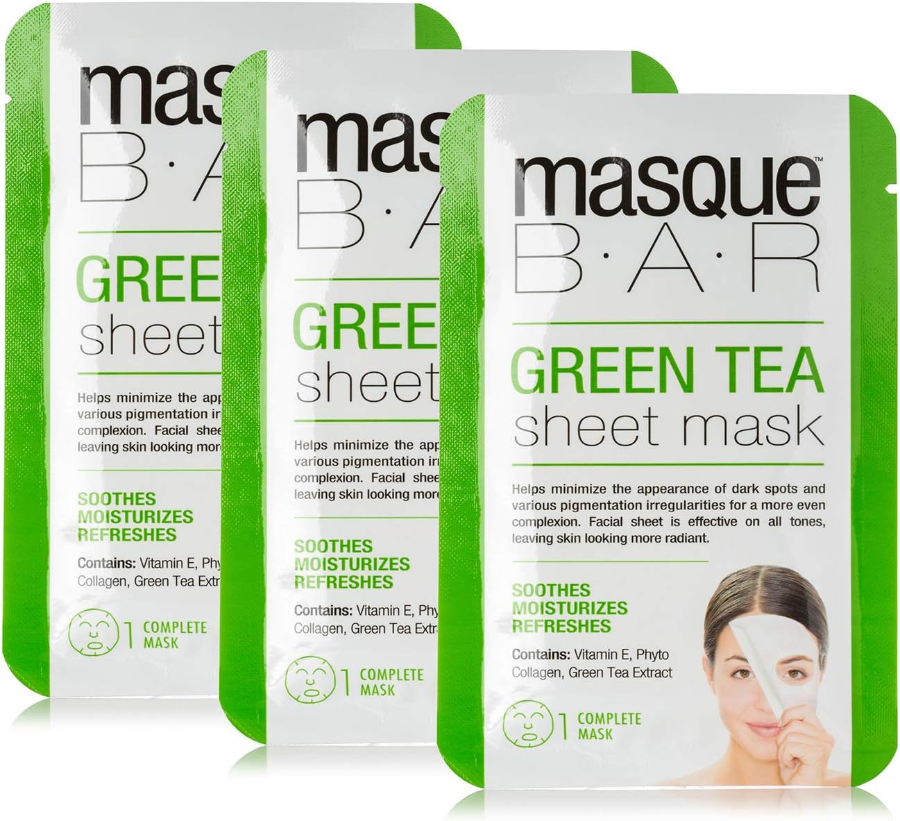 Masque Bar Green Tea Sheet Mask 21ml