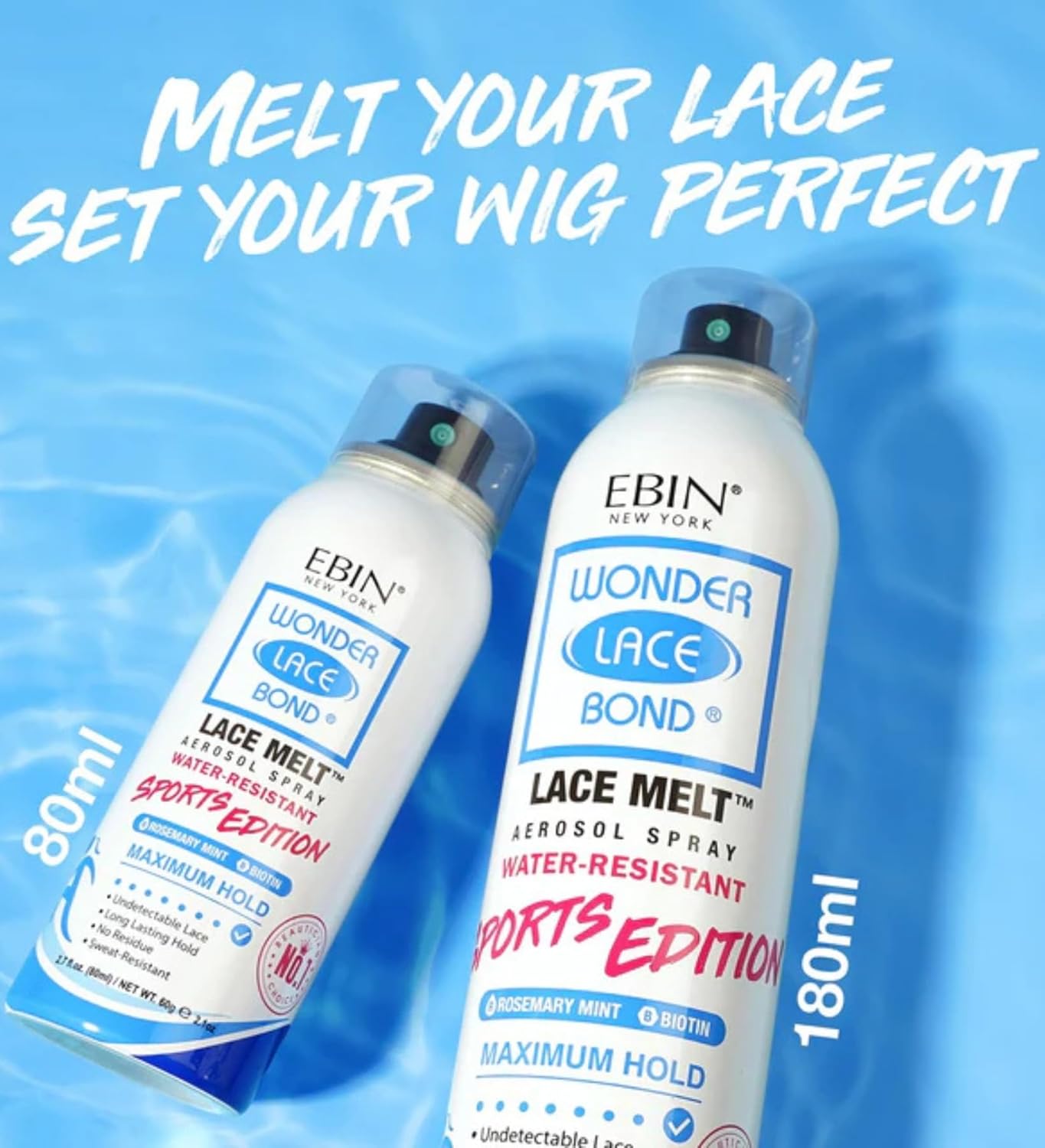 EBIN Wonder Lace Bond Sports Edition Rosemary Mint Lace Melt Spray 80ml / 180ml