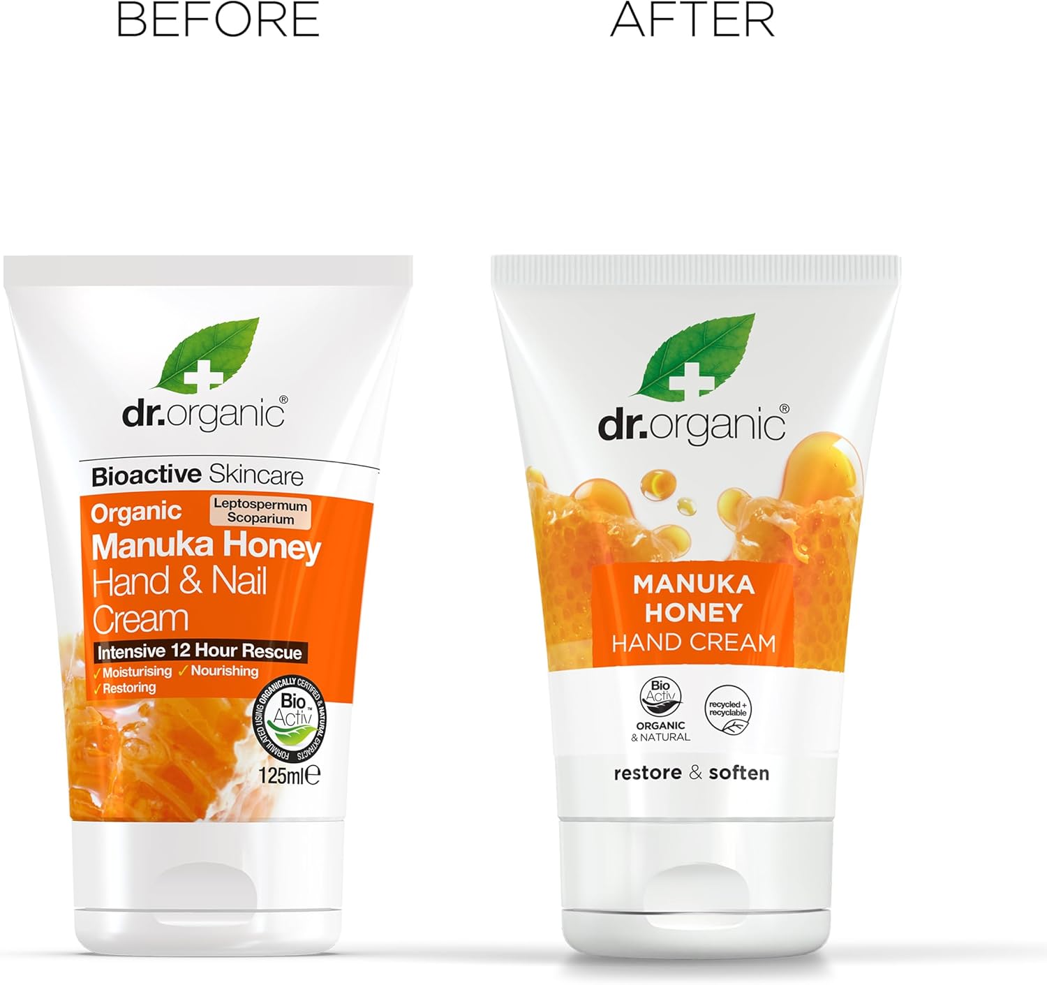 Dr Organic Manuka Honey Restore And Soften Hand Cream 125ml