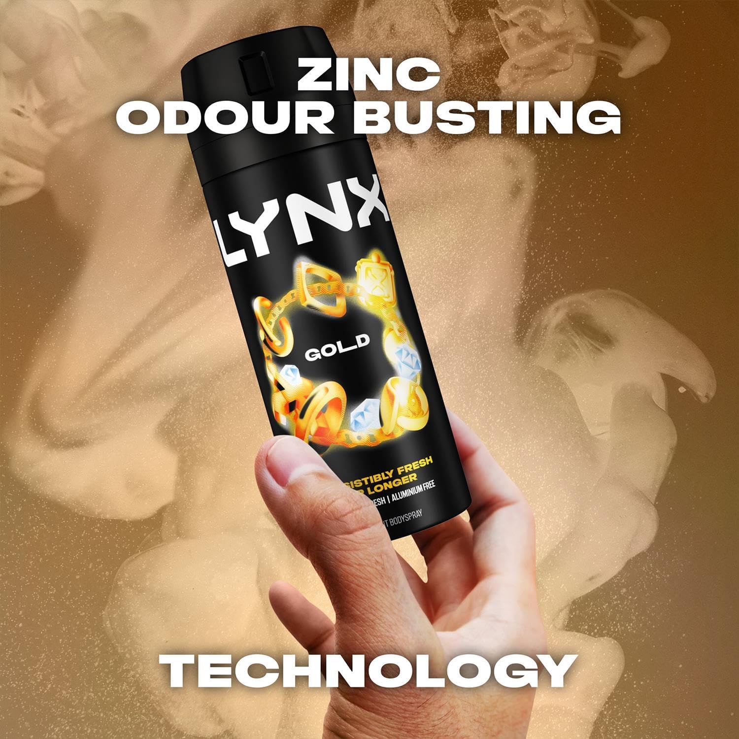 Lynx Gold Oud Wood And Dark Vanilla Deodorant Bodyspray 150ml
