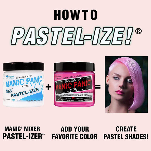 Manic Panic Pastel-Izer Mixer Creme Vegan Semi Permanent Hair Dye 118ml - Afro Hair Boutique