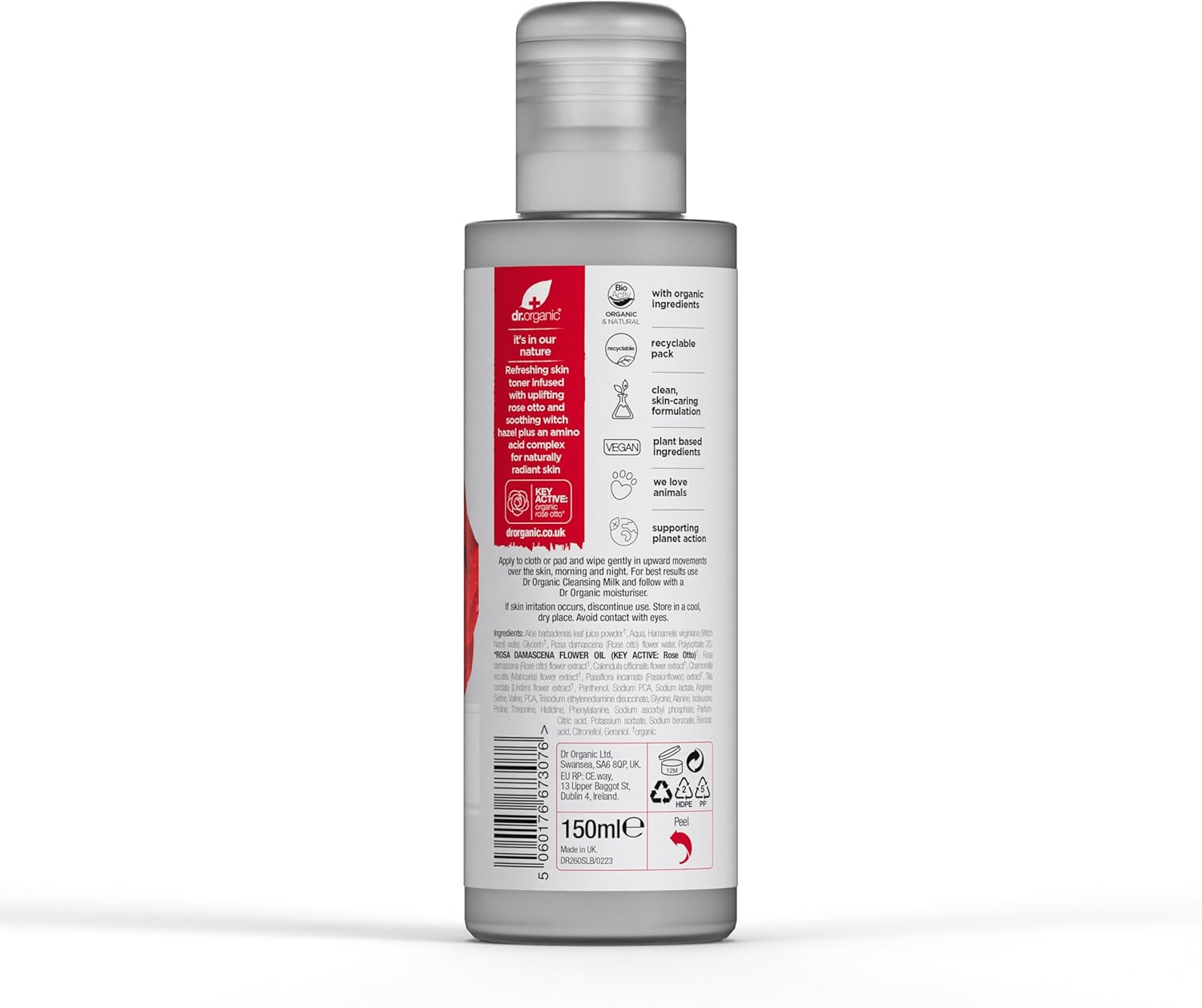 Dr Organic Bioactive Skincare Organic Rose Otto Skin Toner 150ml