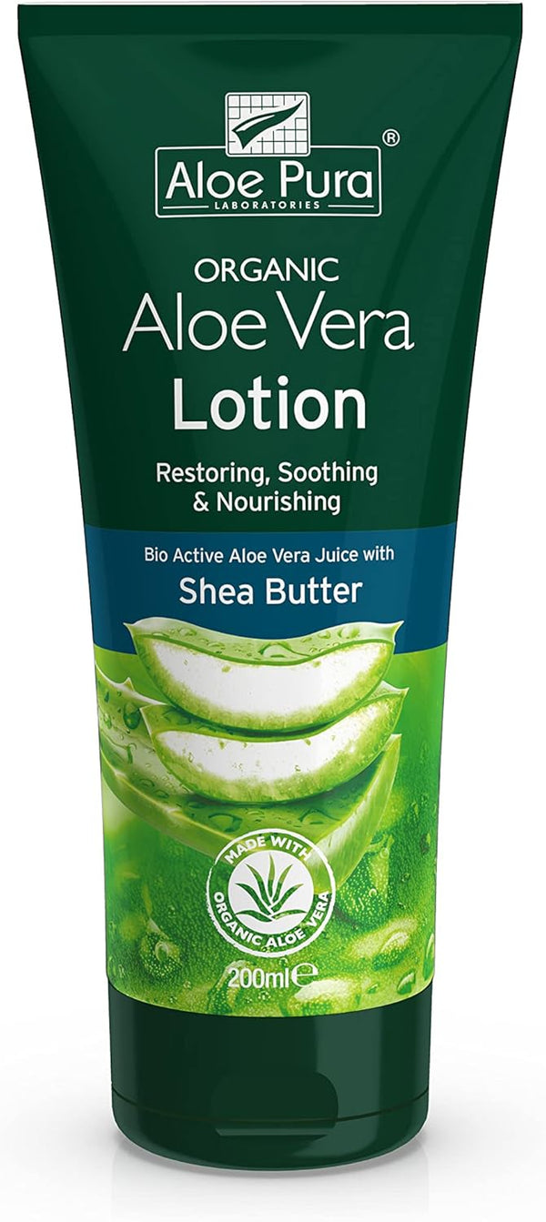 Aloe Pura Organic Aloe Vera Lotion With Shea Butter 200ml