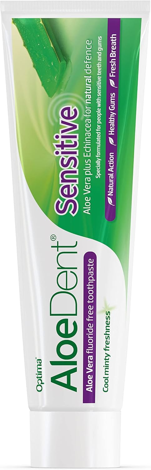 Aloe Dent Sensitive Aloe Vera Fluoride Free Toothpaste 100ml - Afro Hair Boutique