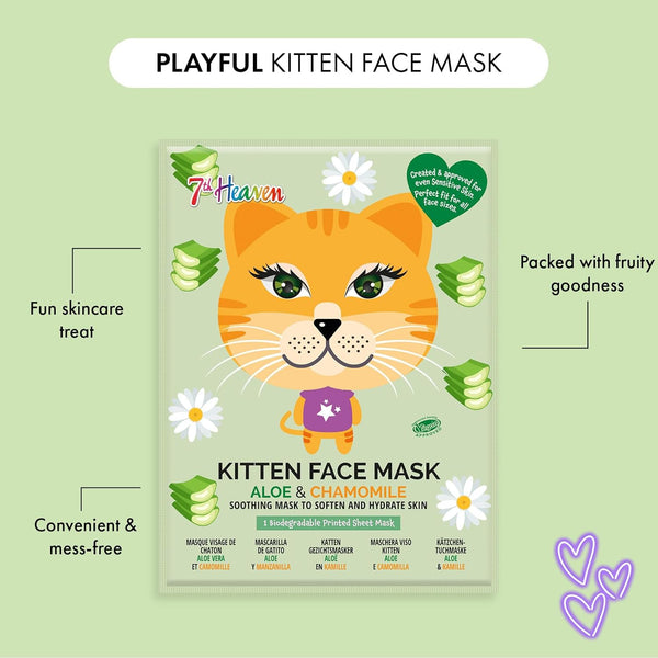 Montagne Jeunesse 7Th Heaven Aloe And Chamomile Kitten Face Mask