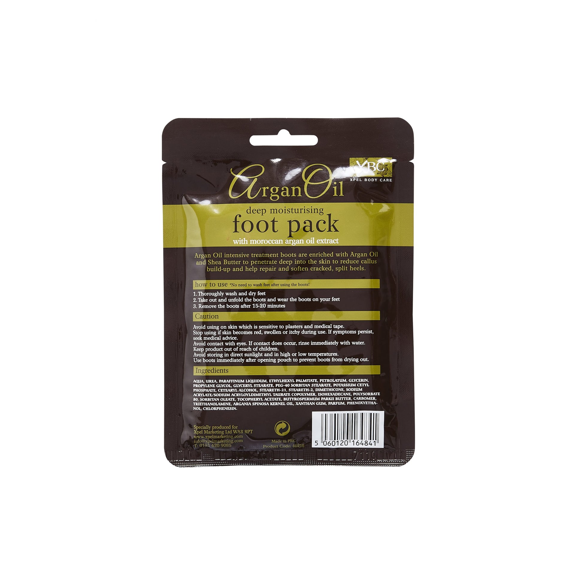 Xpel Body Care Argan Oil Deep Moisturising Foot Pack 30ml