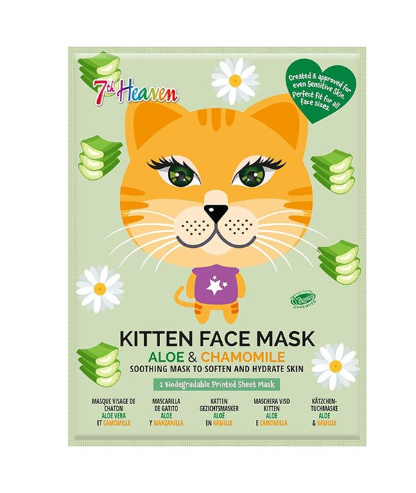Montagne Jeunesse 7Th Heaven Aloe And Chamomile Kitten Face Mask