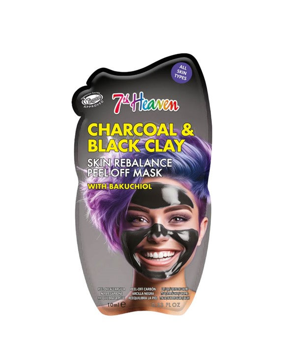 Montagne Jeunesse 7Th Heaven Charcoal And Black Clay Skin Rebalance Peel Off Mask