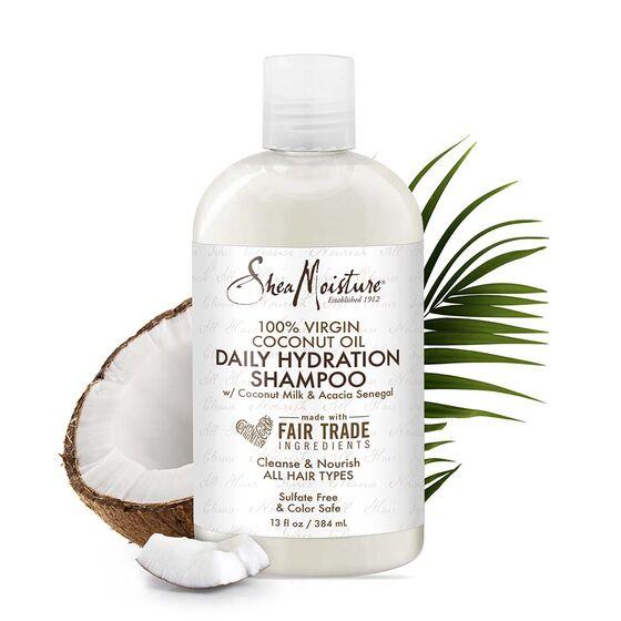 Shea Moisture 100% Virgin Coconut Oil Daily Hydration Shampoo 384ml / 13 oz
