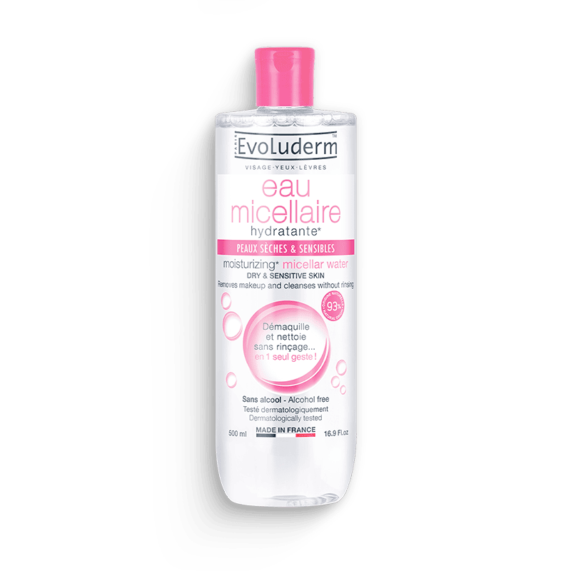 Evoluderm Sensitive Skin Micellar Cleansing Water 100ml / 500ml