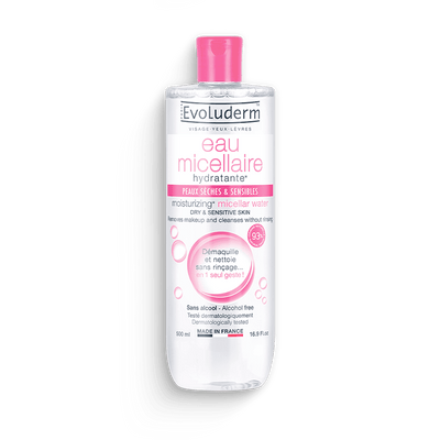 Evoluderm Sensitive Skin Micellar Cleansing Water 100ml / 500ml