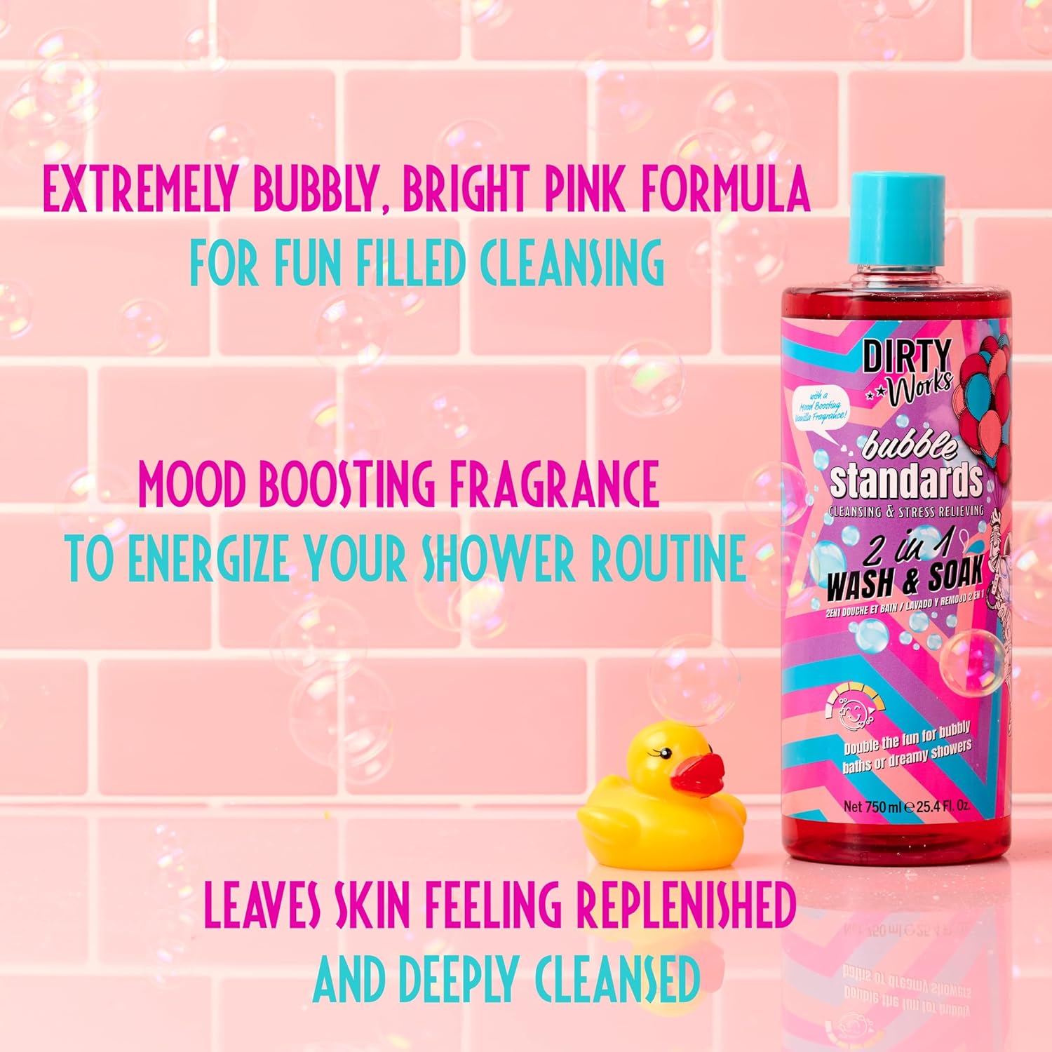 Dirty Works Bubble Standards 2 In 1 Wash And Soak 750ml