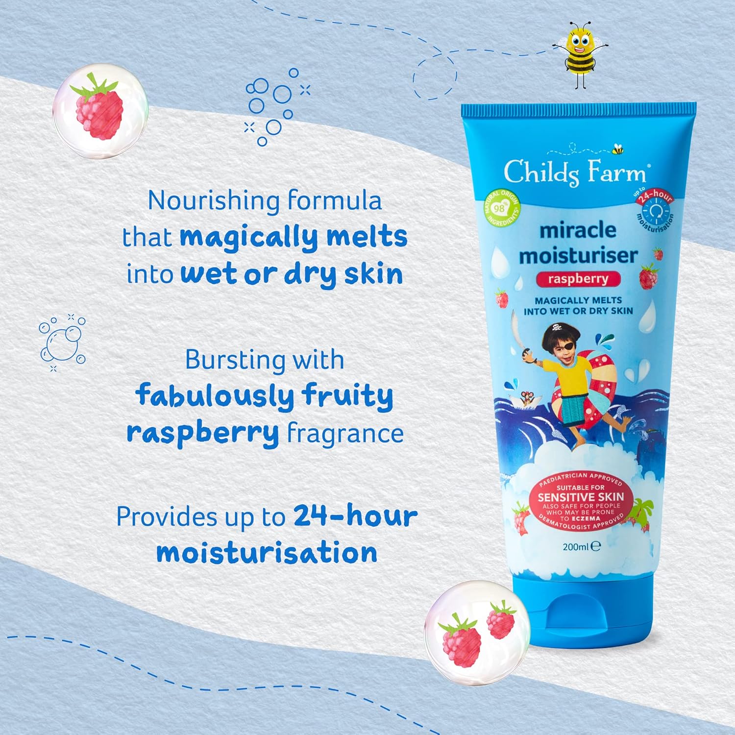 Childs Farm Raspberry Miracle Moisturiser 200ml