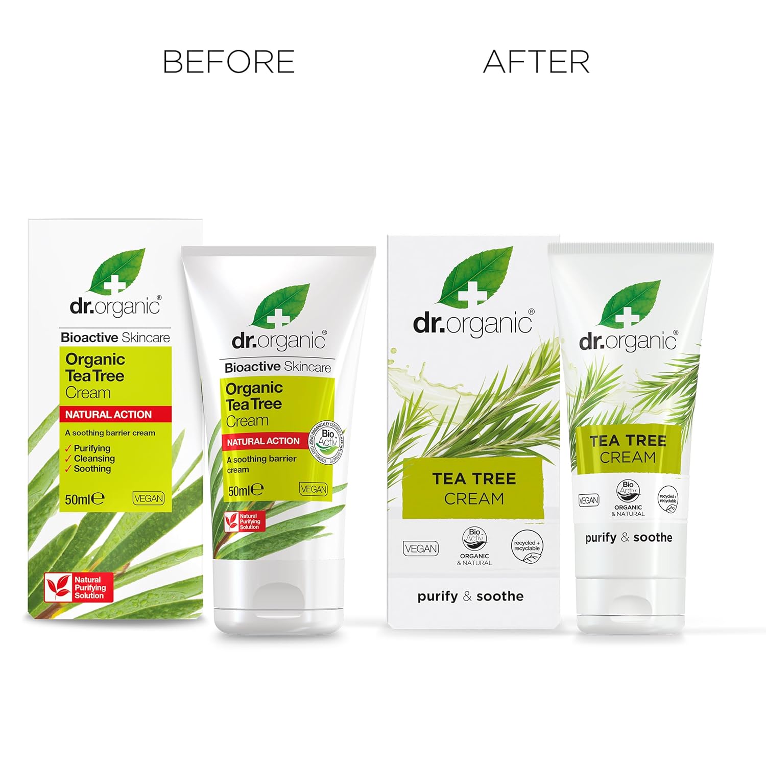 Dr Organic Bioactive Skincare Organic Tea Tree Cream 50ml