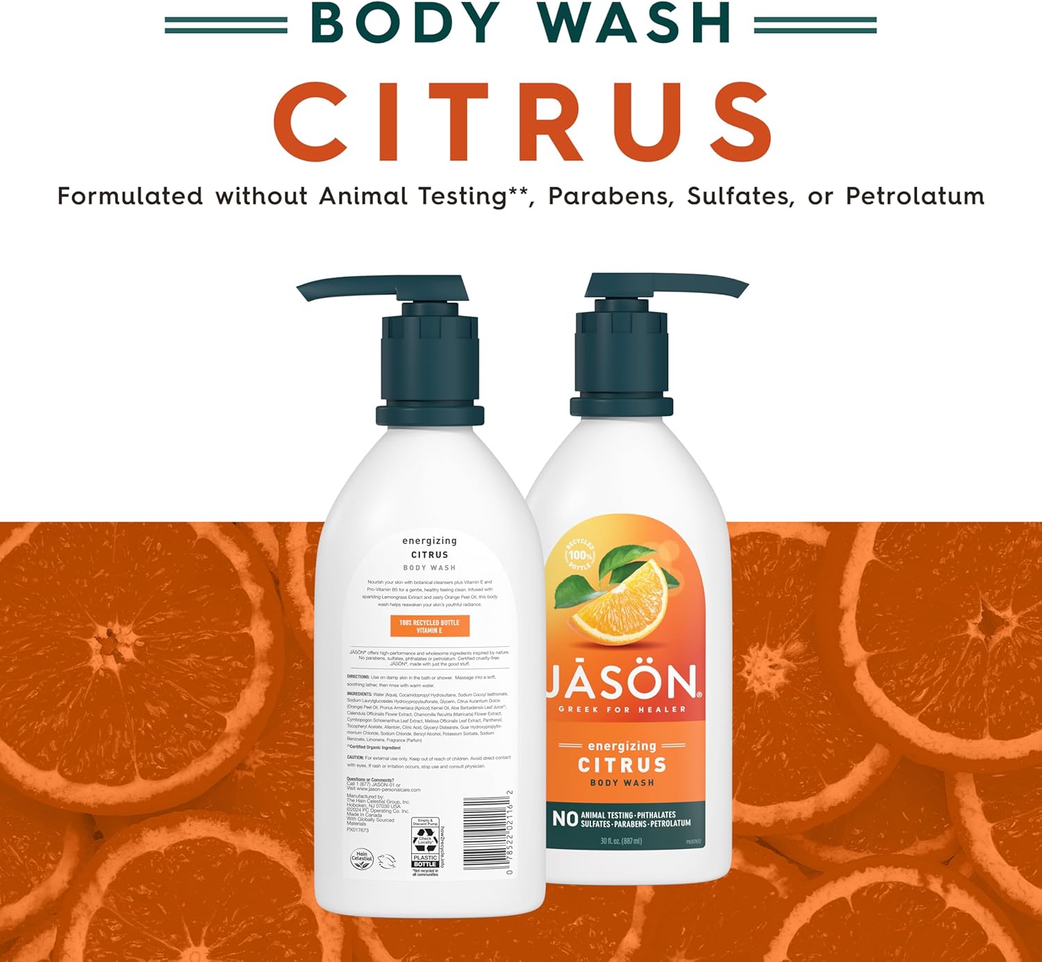Jason Revitalizing Citrus Body Wash 887ml