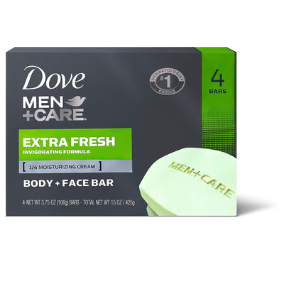 Dove Men Care Extra Fresh Soap Bar Invigorating Clean 100g