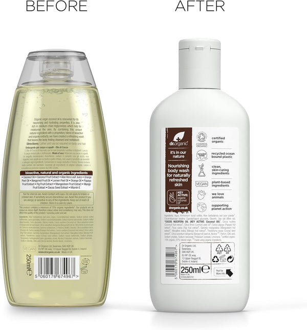 Dr Organic Organic Coconut Oil Body Wash 250ml