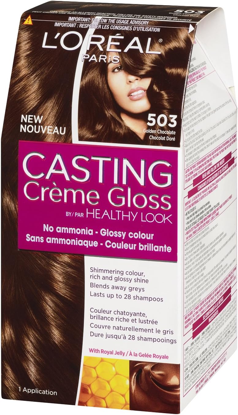 Loreal Casting Creme Gloss Conditioning Color 503 Golden Chocolate - Afro Hair Boutique