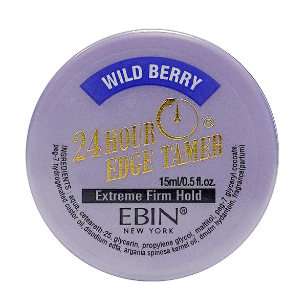 EBIN NewYork 24 Hour Wild Berry Extreme Firm Hold Edge Tamer 15ml, 80ml / 250ml - Afro Hair Boutique