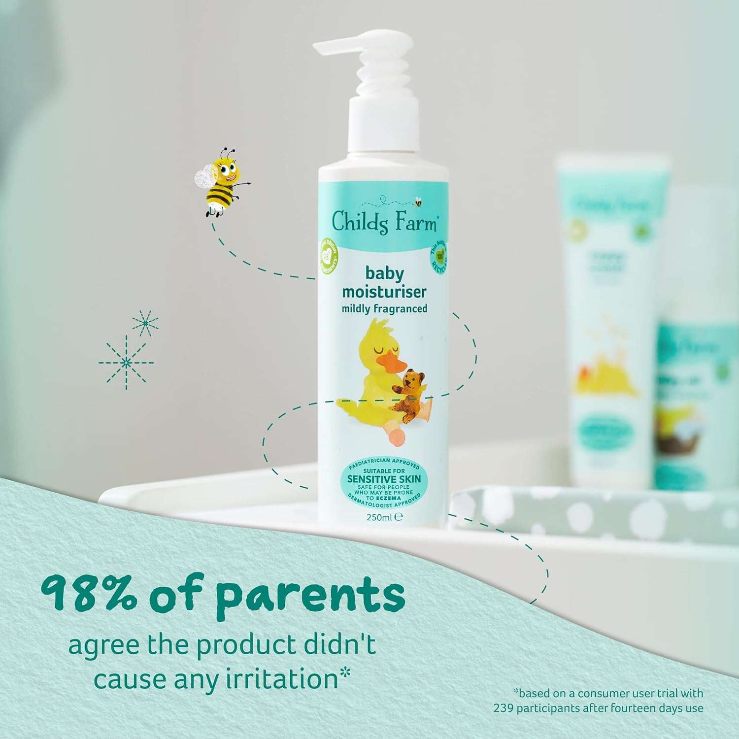 Childs Farm Baby Moisturiser With Mildly Fragranced 250ml / 500ml
