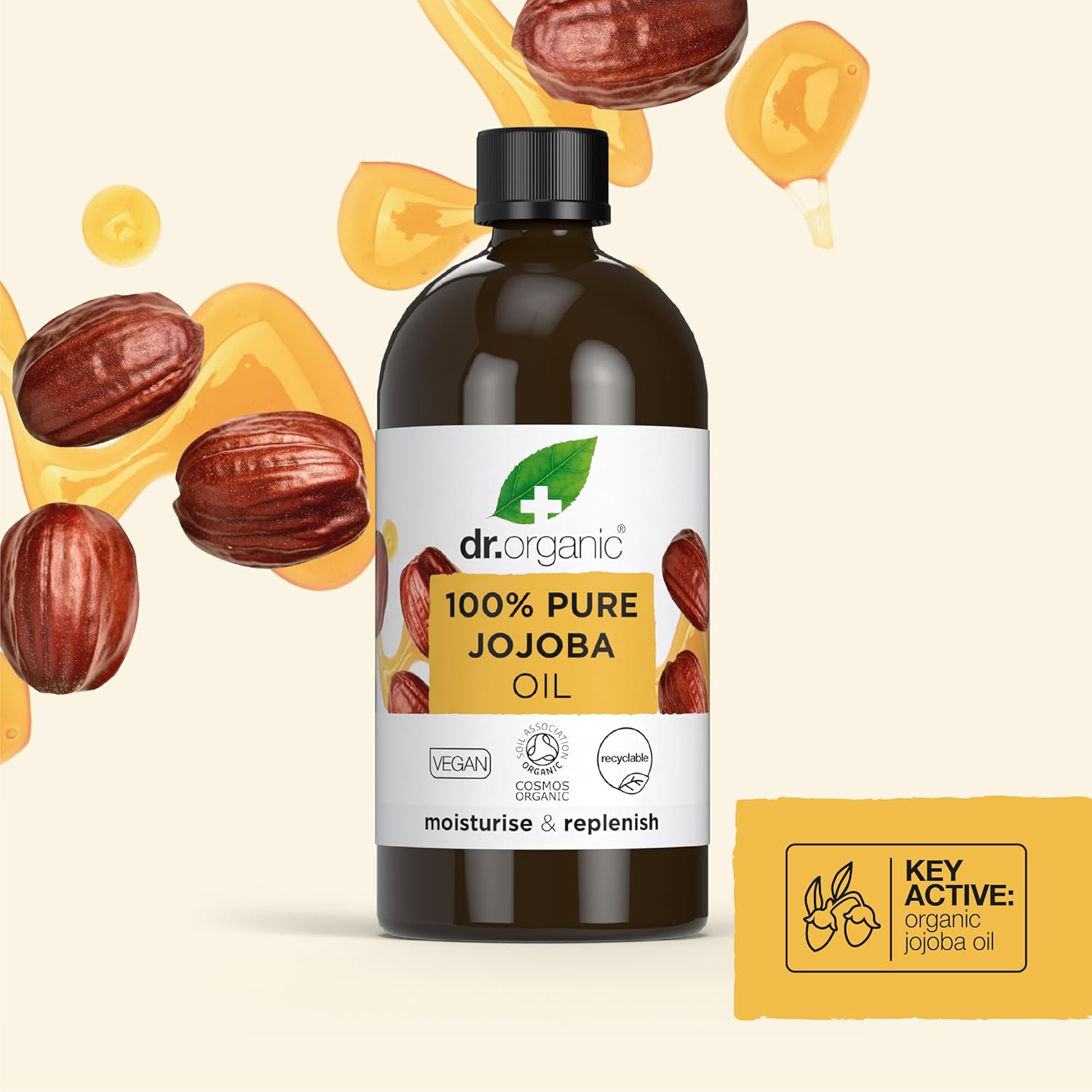 Dr Organic Moisturise And Replenish Pure Jojoba Oil 100ml