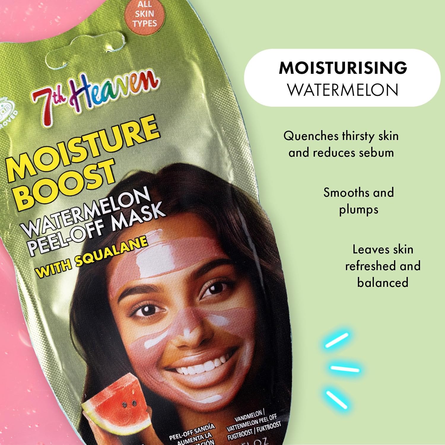 Montagne Jeunesse 7Th Heaven Moisture Boost Watermelon Peel Off Mask