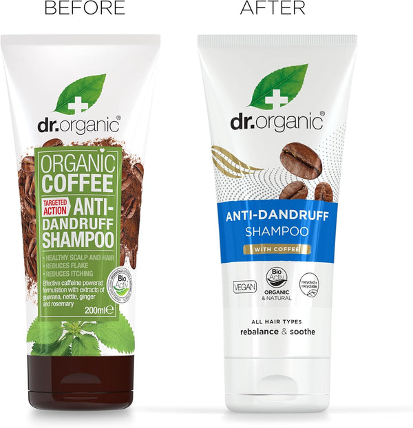 Dr Organic Organic Plus Anti Dandruff Shampoo With Coffee 200ml