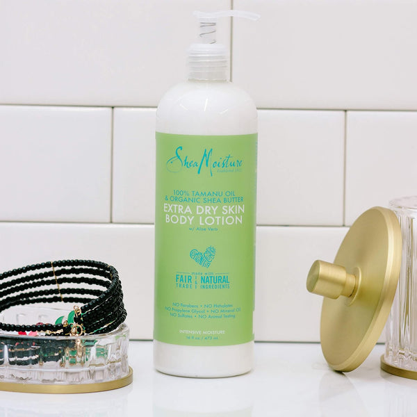 Shea Moisture 100% Tamanu Oil & Shea Butter Extra Dry Skin Body Lotion 473ml