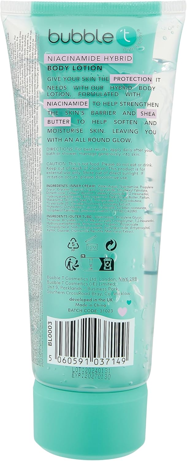 Bubble T Cosmetics Niacinamide Hybrid Body Lotion 200ml