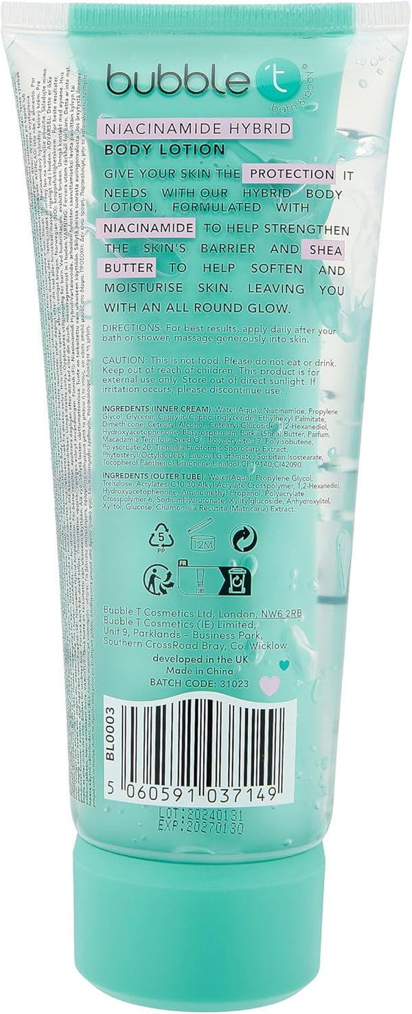 Bubble T Cosmetics Niacinamide Hybrid Body Lotion 200ml - Afro Hair Boutique