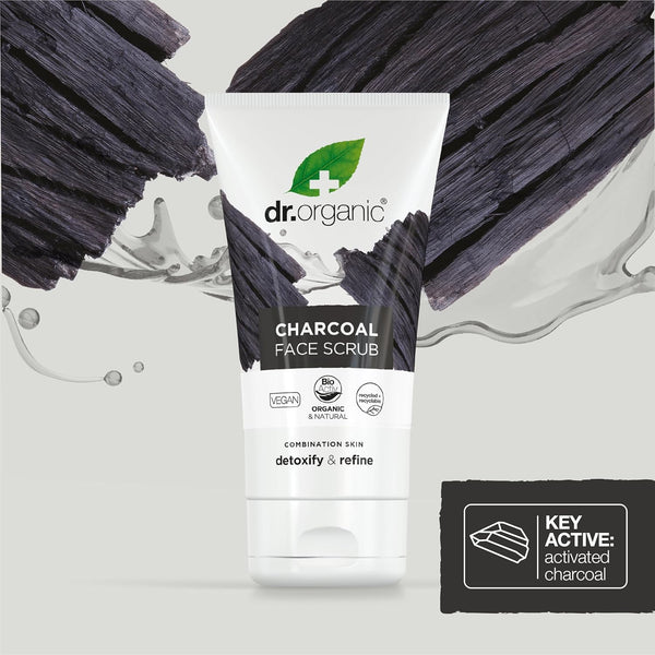 Dr Organic Bioactive Skincare Activated Charcoal Deep Cleansing Face Scrub - Afro Hair Boutique