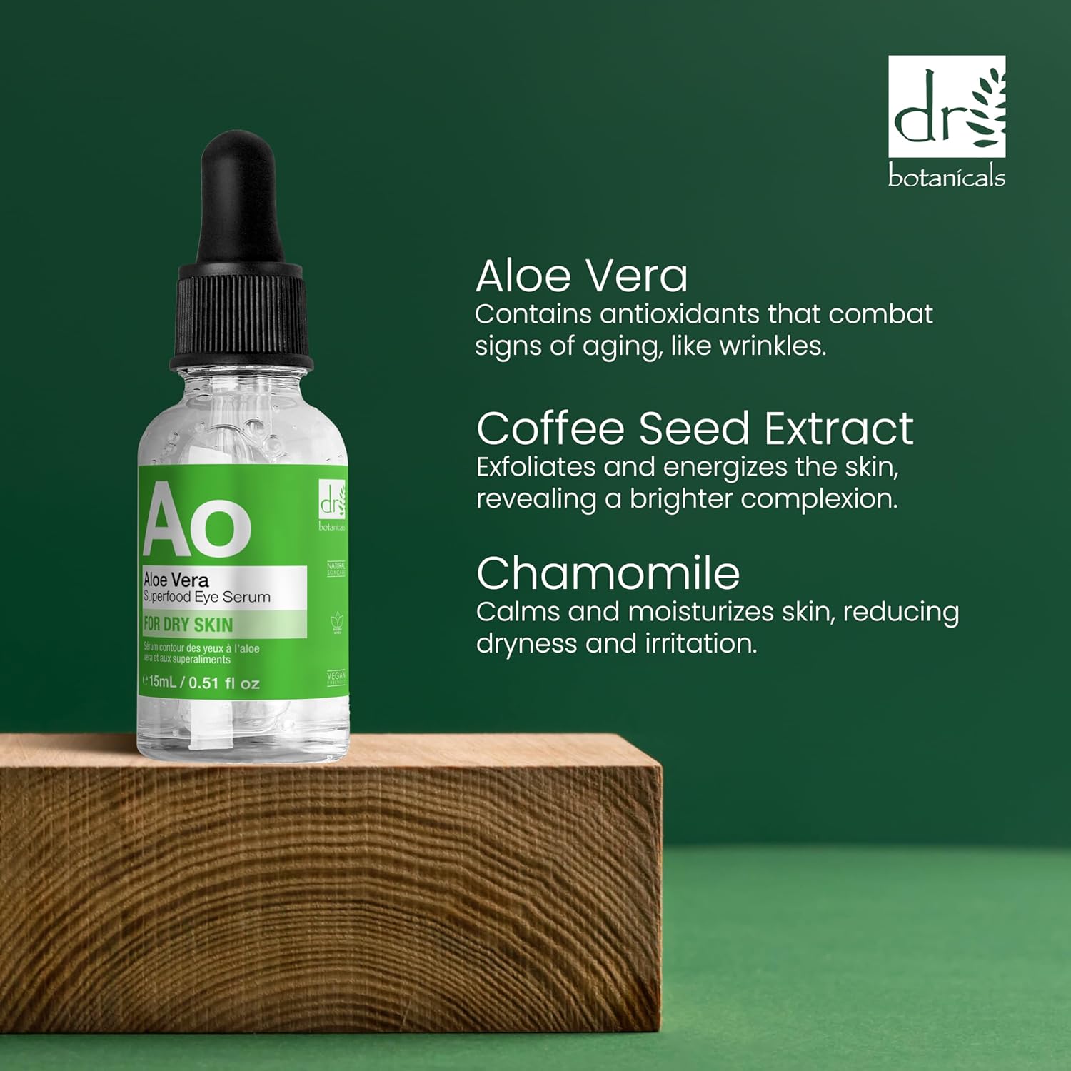 Dr Botanicals Ao Aloe Vera Superfood Eye Serum 15ml