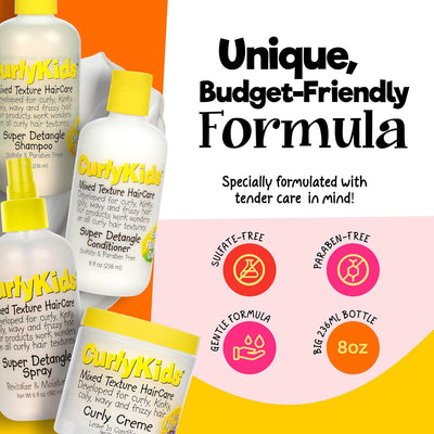 Advance Beauty Care Curly Kids Super Detangle Spray Bundle