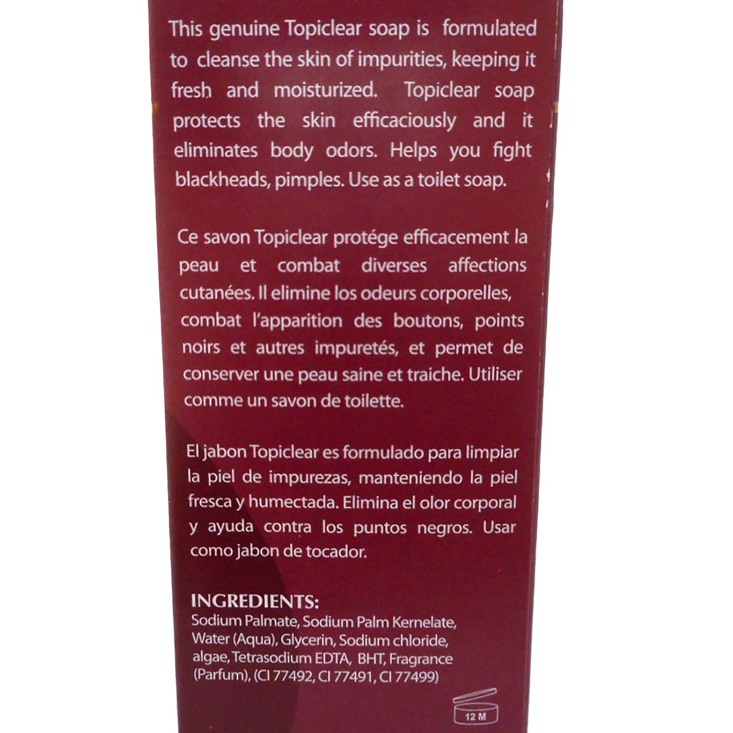 Topiclear Paris Exfoliating Soap 200g