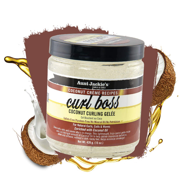 Aunt Jackie's Curl Boss Coconut Curling Gelee 426g - Afro Hair Boutique