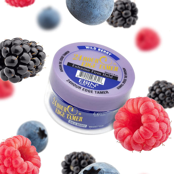 EBIN NewYork 24 Hour Wild Berry Extreme Firm Hold Edge Tamer 15ml, 80ml / 250ml - Afro Hair Boutique