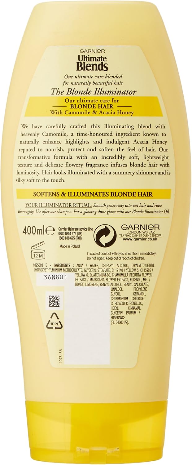 Garnier Ultimate Blends Conditioner The Blonde Illuminator 400ml